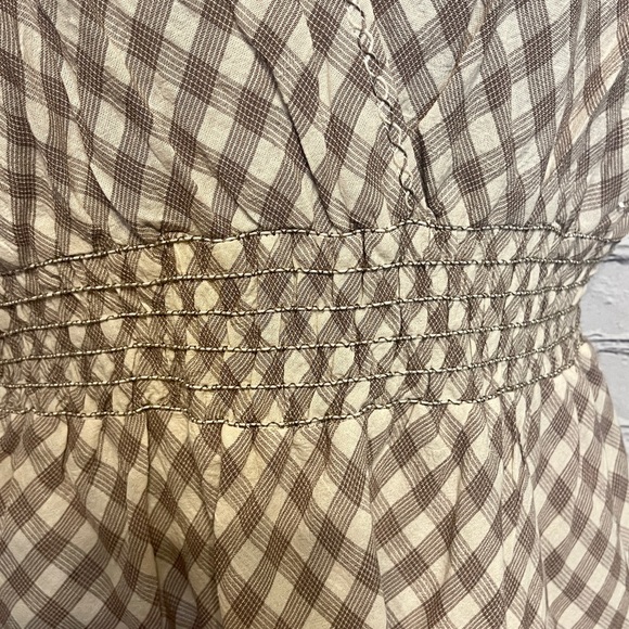 Nordstrom Gingham Waist Flutter Flutter Blouse by Max Studio - Picture 4 of 5